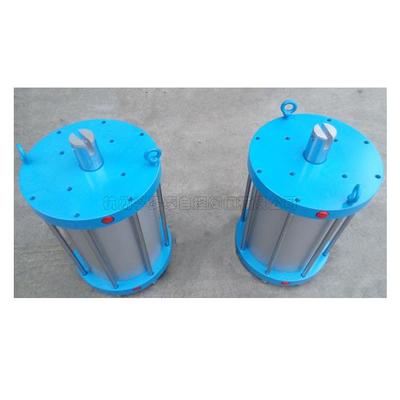 Linear spring return pneumatic actuator