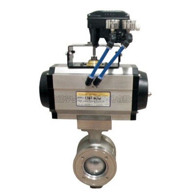 气动V型调节球阀